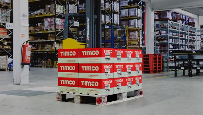 TIMCO Boxes on Pallet Warehouse