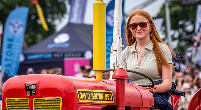 Vintage Tractor parade in the HJ Lea Oakes Main Ring (1)