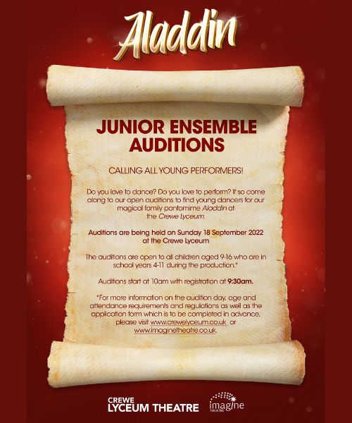 Lyceum panto auditions