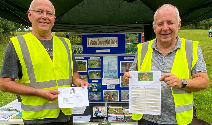 Wistaston Conservation Group stall - lr - Pete Baskerville and Dave O’Hara (1)
