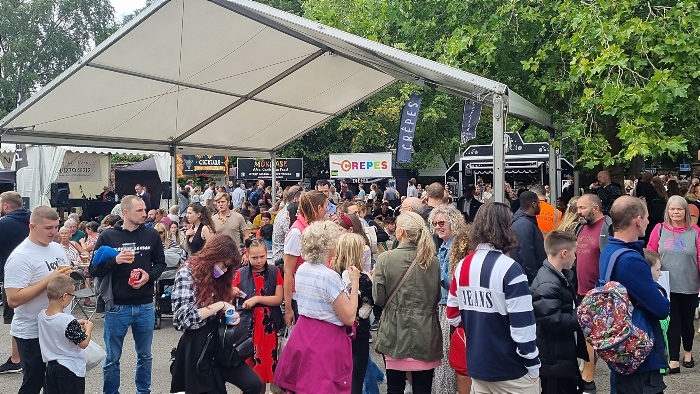 bustling crowds food festival 2022