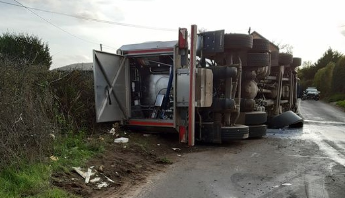 A529 lorry incident Hatherton