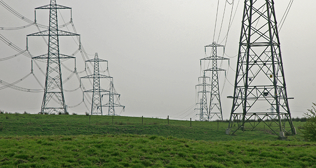 Electricity Pylons - From geograph.org.uk, under CC licence , author Mr T