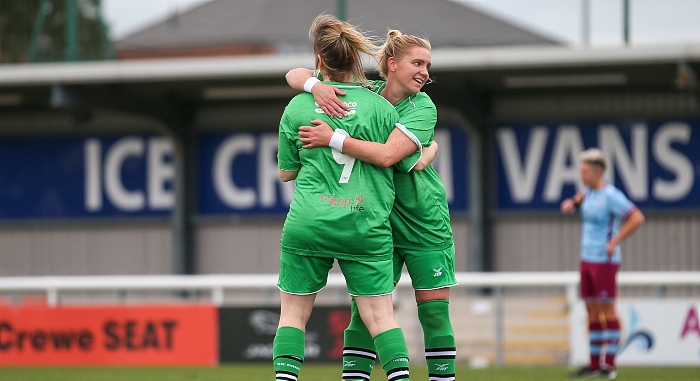 First-half - second Nantwich goal - players celebrate (1)