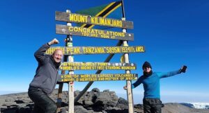 Nantwich dad and son conquer Kilimanjaro for animal charities
