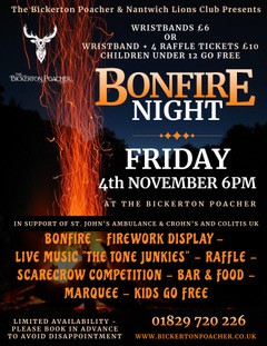 bonfire night poster bickerton poacher