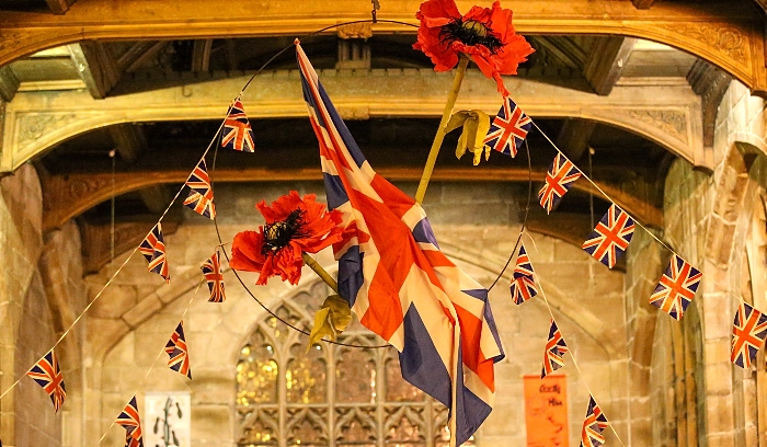 A large Union Jack and two massive poppies feature, made by Deana Emerton (1)