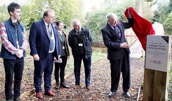 HRH The Duke of Gloucester unveils the Heritage Trail and Centenary Bridge (1)