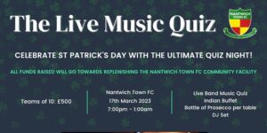 Ultimate Live Music Quiz Night to raise funds for Nantwich Town