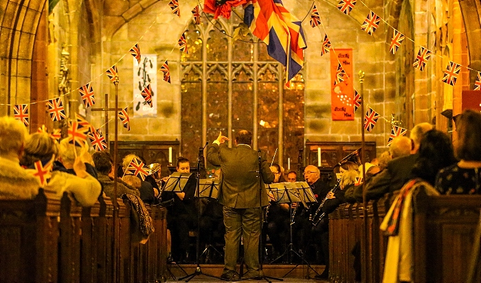 Musical director Nick Birch conducts his Nantwich Concert Band (1)