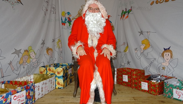 Publicity photo - Father Christmas at Cancer Research UK Xmas Fair (2) (1)