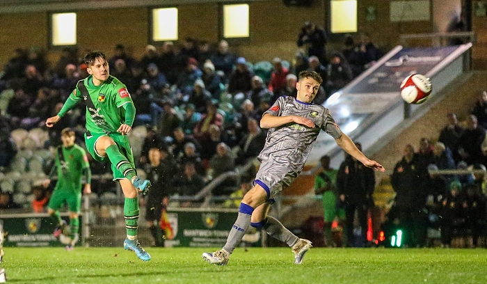 Second-half - Tom Scully shoots at goal (1)