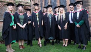 Students graduate at University Centre Reaseheath in Nantwich