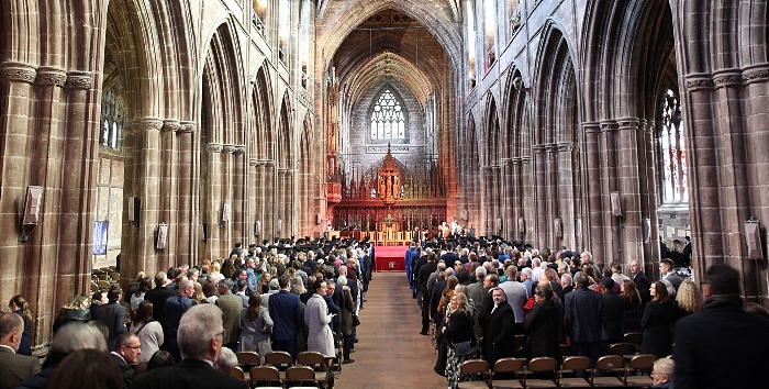 university students at the ceremony in Chester Cathedral (1)