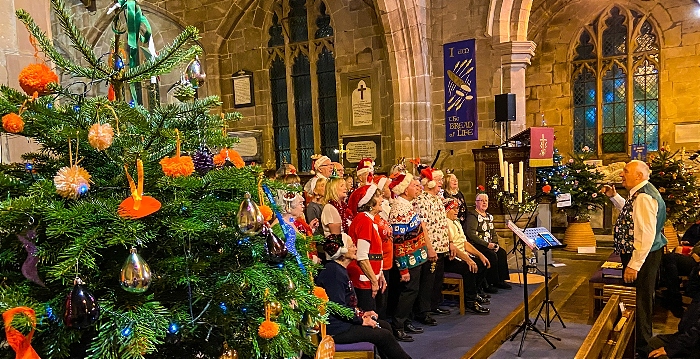 The Funky Choir perform in Christmas clothing in the second half of the concert (2) (1)