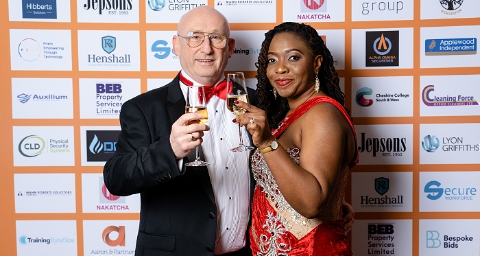 safety campaign -WPS founders Ken and Amaka Lawton toast sponsors who supported the fundraising dinner