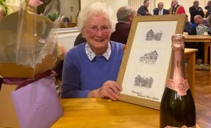 Betty puts her feet up after 55 years serving Nantwich police