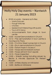 Holly Holy Day events on 21 January 2023 in Nantwich