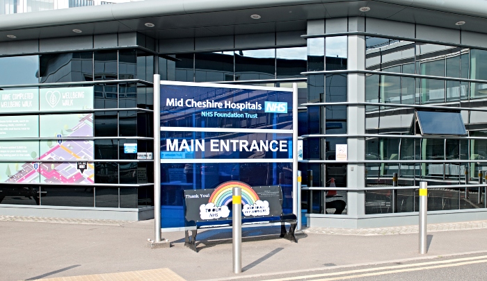 remote care - Mid Cheshire Hospitals Trust - Leighton Hospital entrance