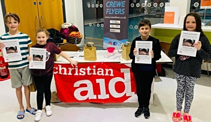 Crewe Swim - taking plunge for Christian Aid