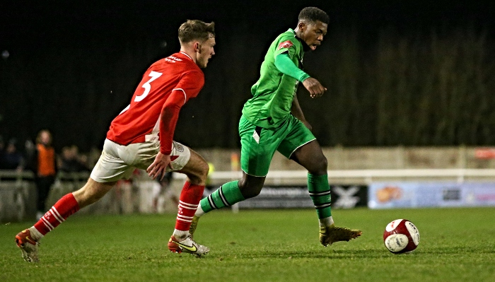 Second-half - Mo Malumo on the attack for the Dabbers (1)