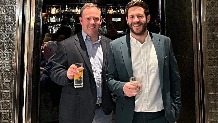 Gin - L-R owner Nick Wadeson and designer Andrew