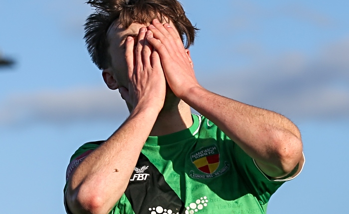 Second-half - Aidan Roxburgh reacts to his shot being saved by keeper Goddard (1)