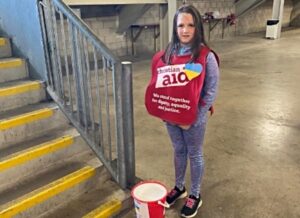 Christian Aid collection for earthquake survivors