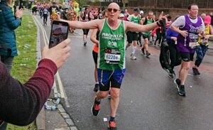 Wistaston marathon man raises thousands for cancer charity