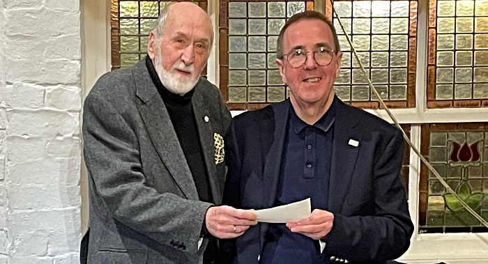 Rotary presents cheques to Nantwich Foodbank and Cheshire Young carers