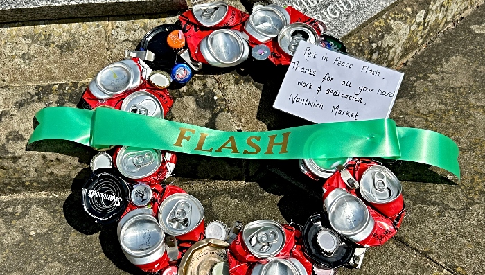 tribute to Flash from Nantwich Market