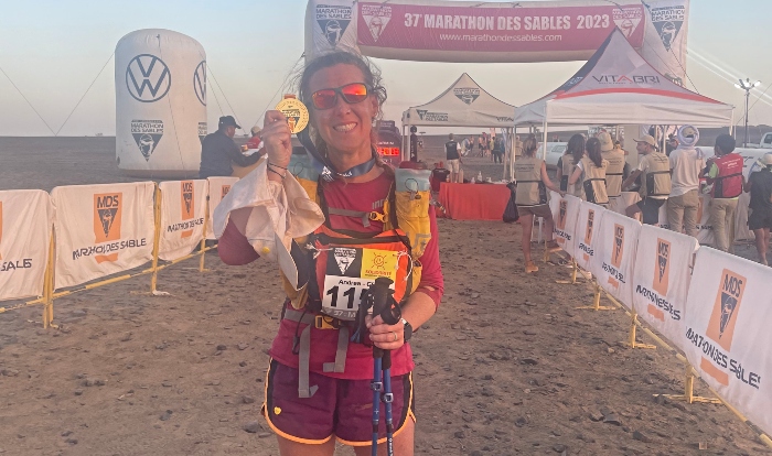Andrea Millar completes Marathon Des Sables