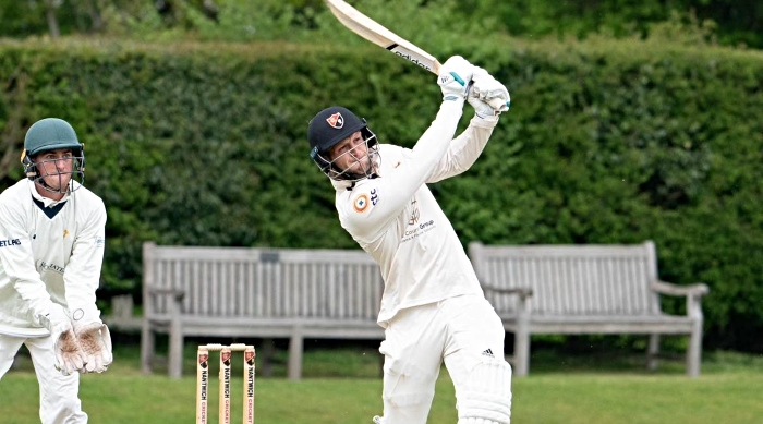 Luke Robinson for Nantwich CC v Chester Boughton Hall - cricket