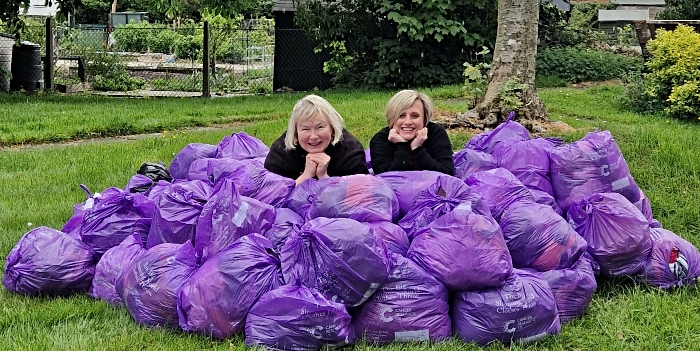 Slimming World members donate bags of clothes for Cancer Research UK