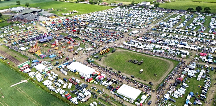 Smallwood Vintage Rally - aerial view