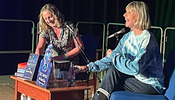 Kate Mosse (right) with Kathryn Rush - author
