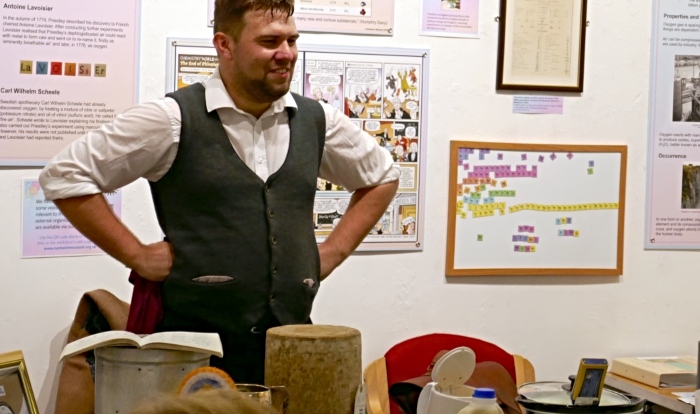 Daniel Williams at cheese-making demonstration (1)