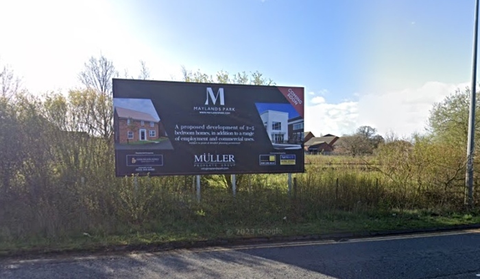 Maylands Park application site at Stapeley (Google) (1)