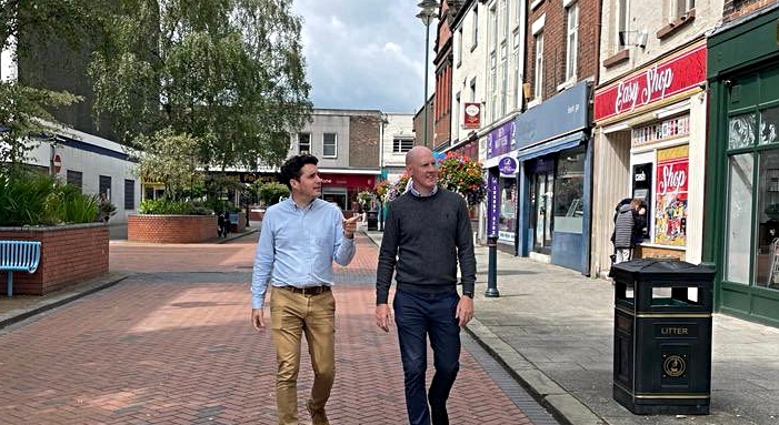 Minister and MP visit Crewe town centre