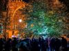 Visitors view the Tree of Light