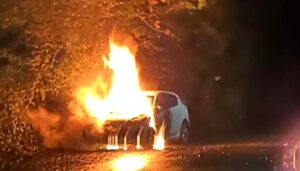 Spooktacular visitor’s car burst into flames in Nantwich
