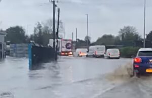Roads around Nantwich closed due to flooding after torrential rain