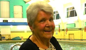 Barbara Warrington at the Flag Lane Swimming Baths (1)