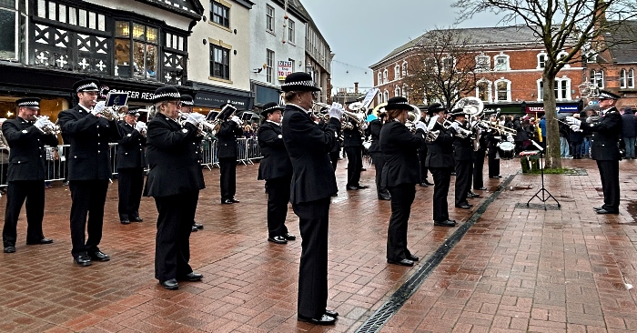 Cheshire Police band perform on town square (1)