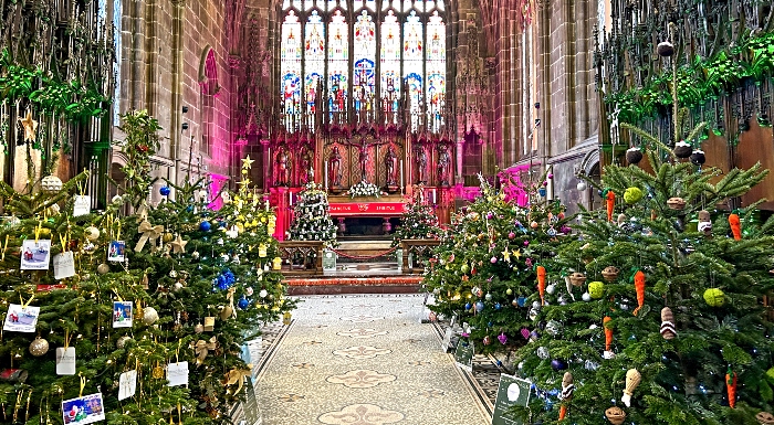 Sponsored trees in the chancel (1)
