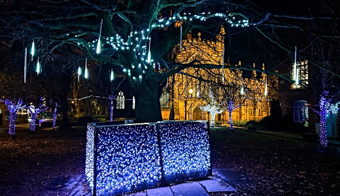 St Mary's Nantwich & Christmas lights (1)
