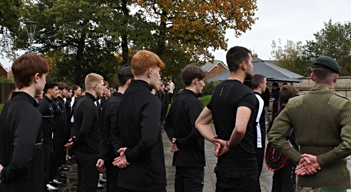 cheshire collgee students remembrance
