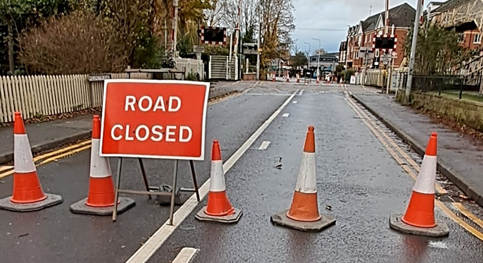 wellington road closure all week