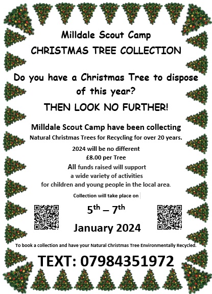 Christmas tree collection Milldale Scouts