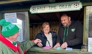 Football hamper draw raises hundreds for Nantwich Foodbank